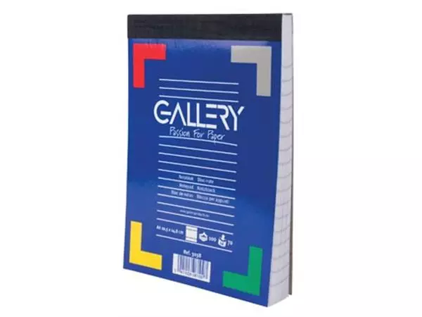 Een Gallery notitieblok, ft A6, gelijnd, blok van 100 vel koop je bij ShopXPress