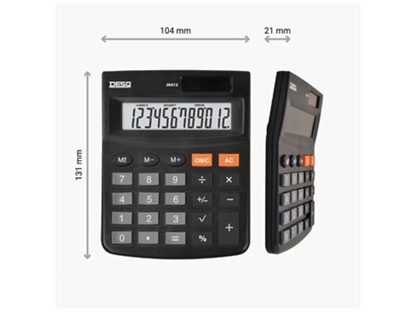 Vous pouvez acheter un Desq calculatrice de bureau Heavy Duty Compact 30812 , noir chez Supplierz BV