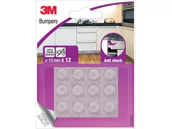 Een 3M Bumpers, Anti shock, 13 mm, blister van 12 stuks koop je bij ShopXPress