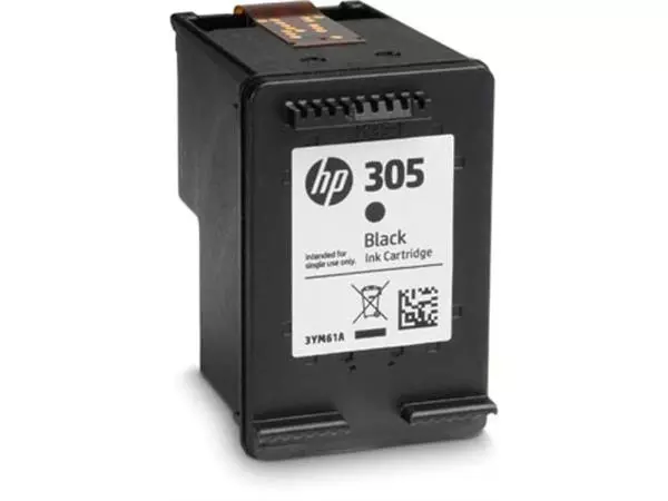 Een HP inktcartridge 305, 120 pagina's, OEM 3YM61AE, zwart koop je bij ShopXPress