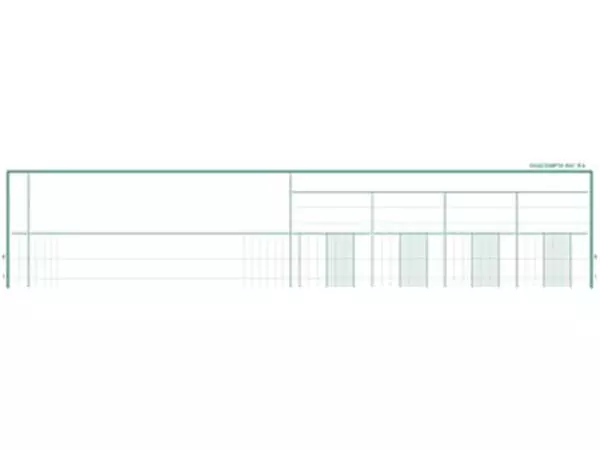 Een Exacompta registers, ft 32 x 25 cm, 4 kolommen op 1 bladzijde, 31 lijnen, 80 bladzijden koop je bij Supplierz BV