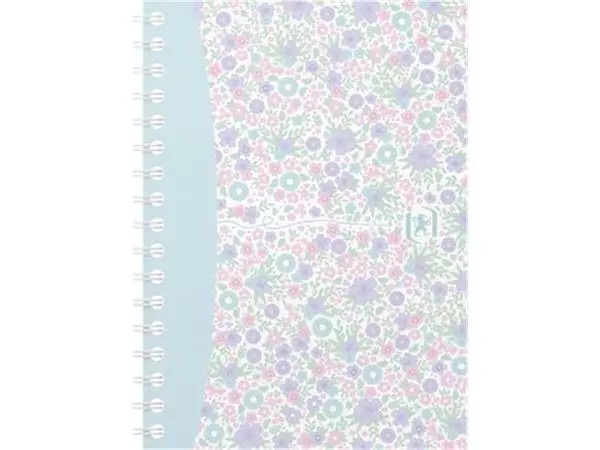 Een Oxford Floral softcover spiraalschrift, ft A6, 50 vel, geruit 5 mm, 4 geassorteerde designs koop je bij ShopXPress