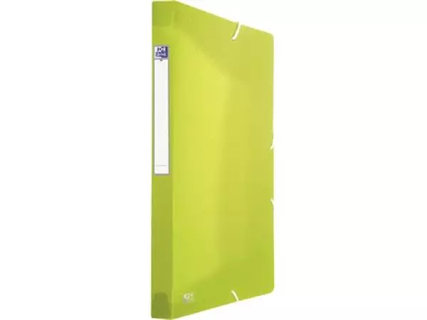 Een Oxford Urban elastobox uit PP, formaat 24 x 32 cm, rug van 2,5 cm, geassorteerde transparante kleuren koop je bij ShopXPress
