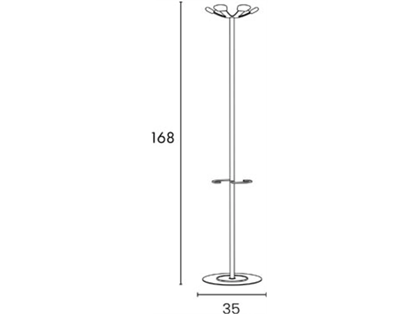 Buy your Unilux kapstok Aurora, wit/rood at Supplierz BV