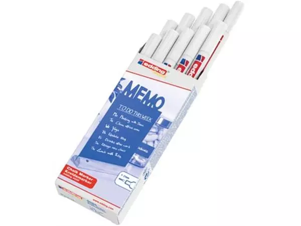 Een Edding Krijtmarker e-4085, ronde punt van 1 - 2 mm, wit koop je bij ShopXPress