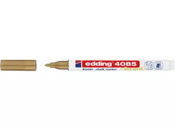 Een Edding Krijtmarker e-4085, ronde punt van 1 - 2 mm, goud koop je bij ShopXPress