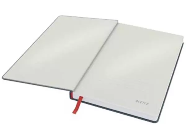 Een Leitz Cosy notitieboek met harde kaft, voor ft A5, gelijnd, grijs koop je bij ShopXPress