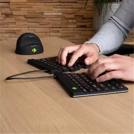 Een R-Go Split Break ergonomisch Bluetooth toetsenbord, azerty, zwart koop je bij Supplierz BV