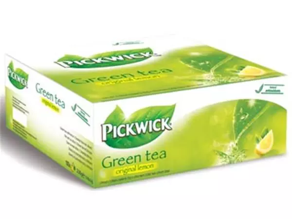 Een Pickwick thee, green tea lemon, pak van 100 stuks koop je bij ShopXPress