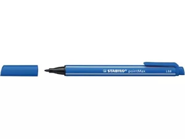 Een STABILO pointMax schrijfstift, 0,8 mm, etui van 4 stuks in geassorteerde standaard kleuren koop je bij ShopXPress