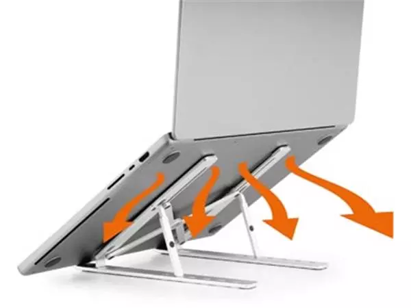 Een Durable Fold laptopstandaard, zilver koop je bij Supplierz BV