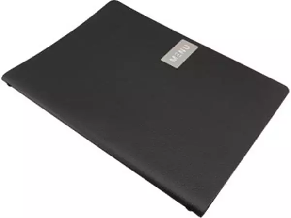 Een Securit Menukaart leather Raw, ft A4, zwart koop je bij ShopXPress