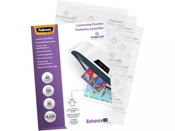 Buy your Fellowes lamineerhoes Enhance80 ft A5, 160 micron (2 x 80 micron), pak van 100 stuks at Supplierz BV