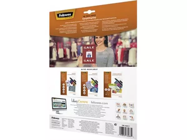 Buy your Fellowes Admire lamineerhoezen - EasyDisplay, Enhance80, ft A4, 160 micron (2 x 80 micron), pak van 25 st at Supplierz BV