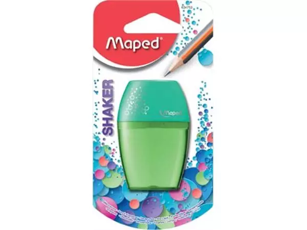 Een Maped Potloodslijper Shaker 1-gaats, op blister koop je bij ShopXPress