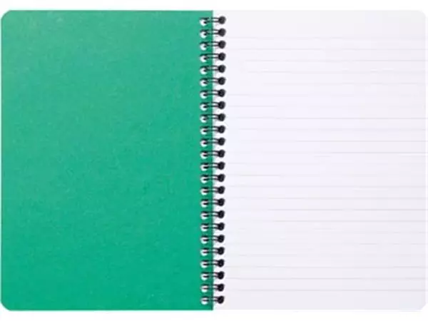 Een Clairefontaine FOREVER spiraalschrift, gerecycleerd, A5, 90g, 120 bladzijden, gelijnd, groen koop je bij Supplierz BV