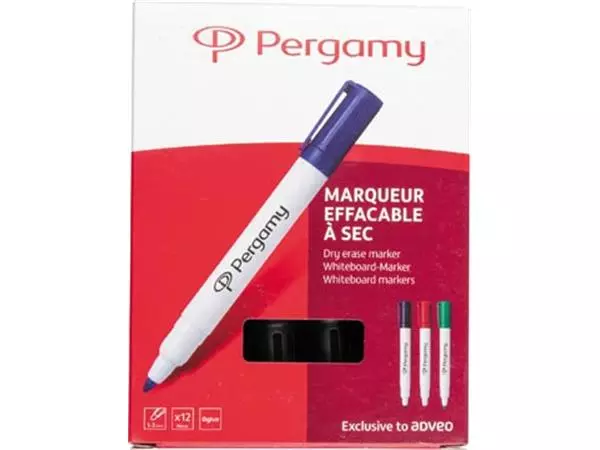 Een Pergamy whiteboardmarker, zwart koop je bij Supplierz BV