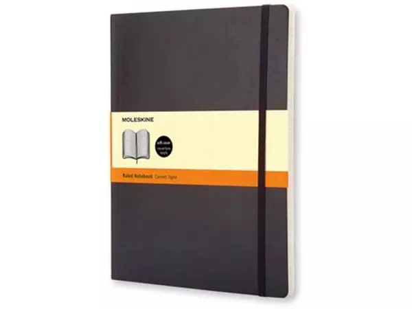 Buy your Moleskine notitieboek, ft 19 x 25 cm, gelijnd, soepele cover, 192 blad, zwart at Supplierz BV