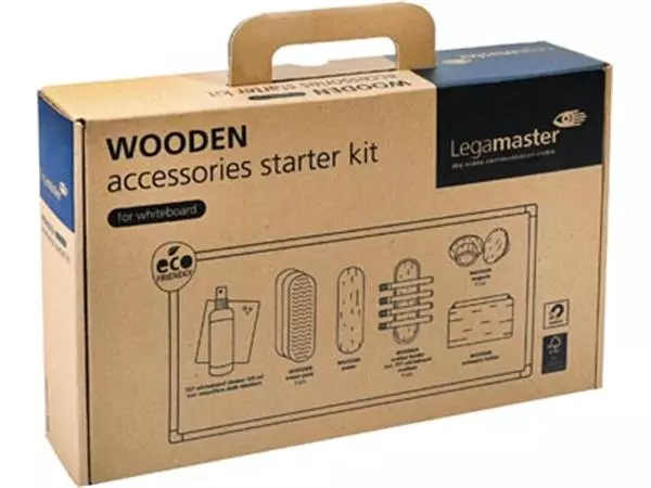 Een Legamaster WOODEN starterkit voor whiteboards, doos koop je bij ShopXPress