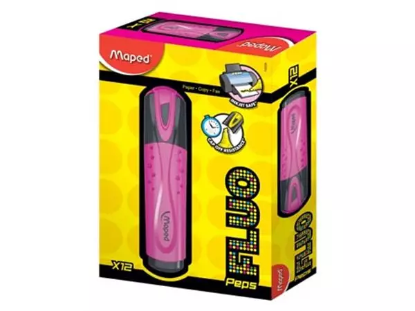 Een Maped markeerstift Fluo'Peps Classic roze koop je bij ShopXPress