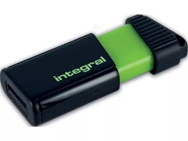 Een Integral Pulse USB 2.0 stick, 128 GB, zwart/geel koop je bij ShopXPress