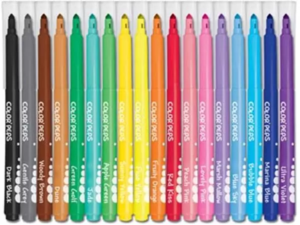 Een Maped Viltstift Color'Peps 18 stiften in een kartonnen etui koop je bij ShopXPress