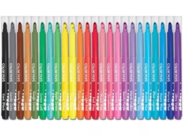 Een Maped Viltstift Color'Peps 24 stiften in een kartonnen etui koop je bij ShopXPress