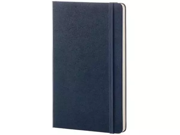 Een Moleskine notitieboek, ft 13 x 21 cm, gelijnd, harde cover, 240 blad, saffier koop je bij ShopXPress