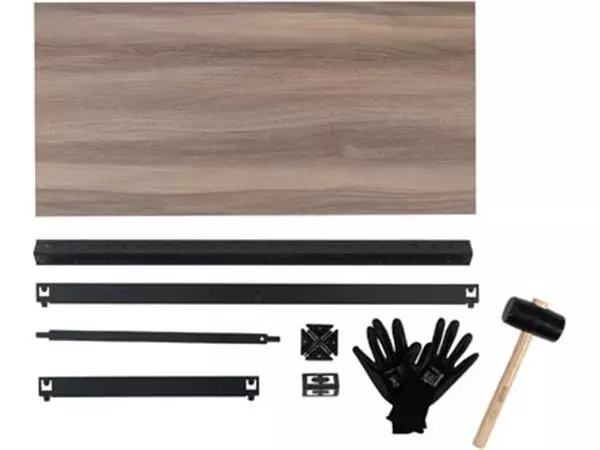 Een Avasco rek Home maxi, ft 176 x 90 x 45 cm, 5 legborden, uit metaal, zwart koop je bij ShopXPress