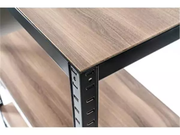 Vous pouvez acheter un Avasco étagère Home Table, ft 88 x 90 x 45 cm, 3 tablettes, en métal, noir chez Supplierz BV