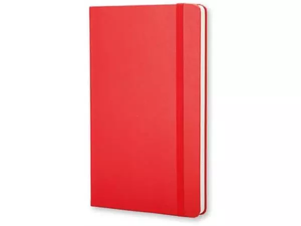 Een Moleskine notitieboek, ft 9 x 14 cm, effen, harde cover, 192 blad, rood koop je bij Supplierz BV