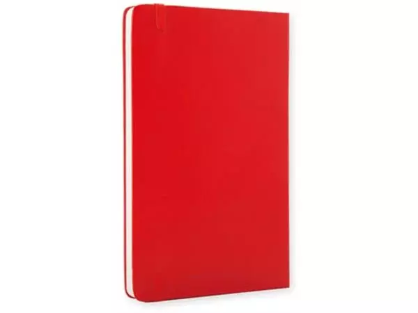 Een Moleskine notitieboek, ft 13 x 21 cm, gelijnd, harde cover, 240 blad, rood koop je bij ShopXPress