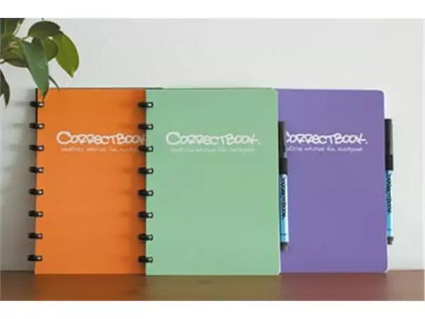 Een Correctbook A5 Original: uitwisbaar / herbruikbaar notitieboek, blanco, Petunia Purple (paars) koop je bij Supplierz BV