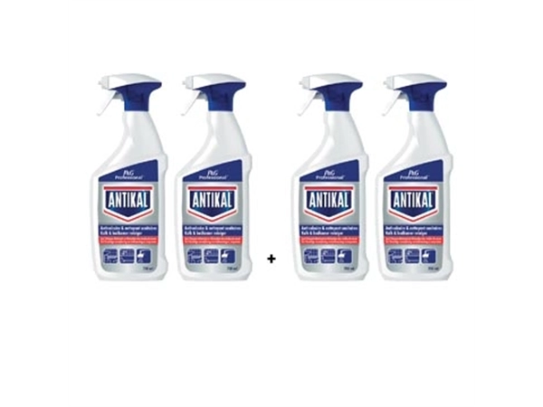 Een ACTIE ANTIKAL 2x badkamerreiniger 2in1, 750 ml + GRATIS 2x badkamerreiniger 2in1, 750 ml koop je bij ShopXPress