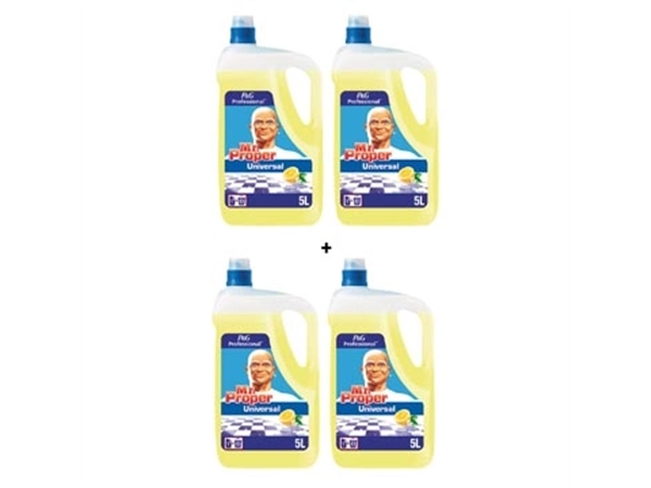 Een ACTIE MR PROPER 2X allesreiniger, citroen, 5L + GRATIS 2X allesreiniger, citroen, 5L koop je bij ShopXPress