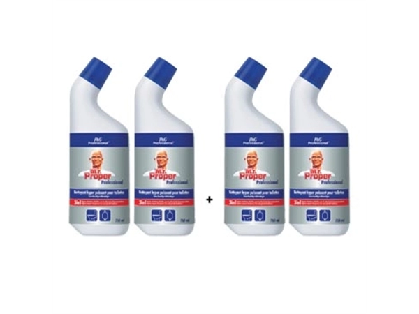 Een ACTIE MR PROPER 2x badkamerreiniger 3in1, 750 ml + GRATIS 2x badkamerreiniger 3in1, 750 ml koop je bij ShopXPress