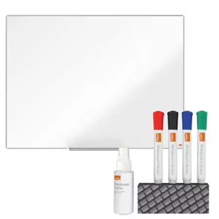 Een ACTIE NOBO : 1 x Impression Pro whiteboard, gelakt staal, 90 x 120 cm (1915403) + GRATIS 1 x Starterkit koop je bij ShopXPress