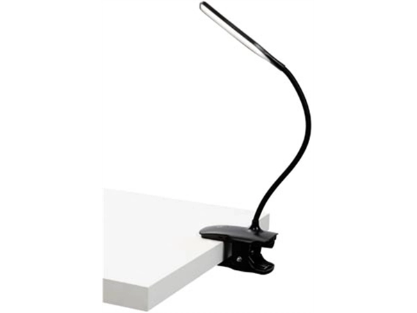 Een ALBA LED draadloze LED bureaulamp Clip, met klem, zwart koop je bij Supplierz BV