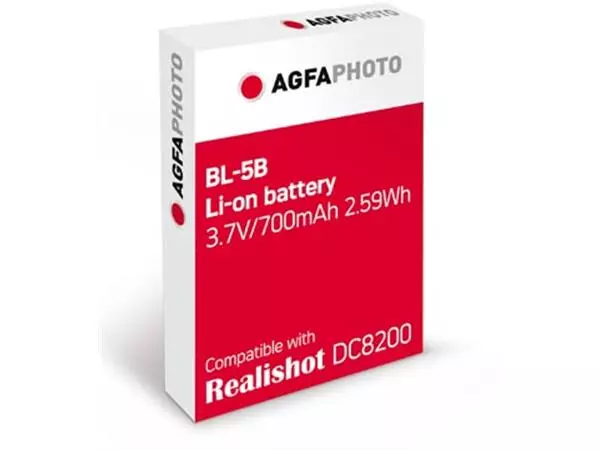 Een AgfaPhoto reserve batterij voor digitaal fototoestel DC8200 koop je bij ShopXPress