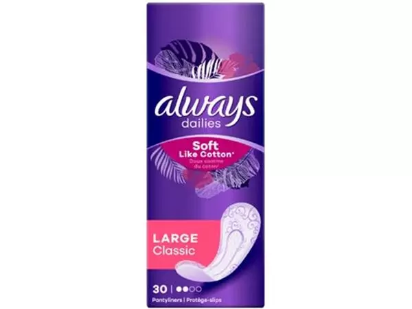 Een Always Soft Like Cotton inlegkruisje Large Classic, pak van 30 stuks koop je bij ShopXPress