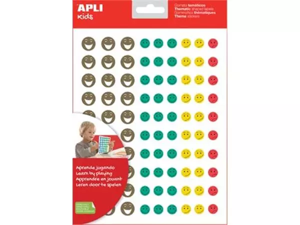 Een Apli Kids beloningsstickers Happy Smile, blister met 12 vellen koop je bij ShopXPress