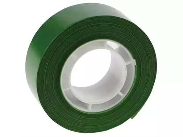 Een Apli plakband ft 19 mm x 33 m, groen koop je bij ShopXPress