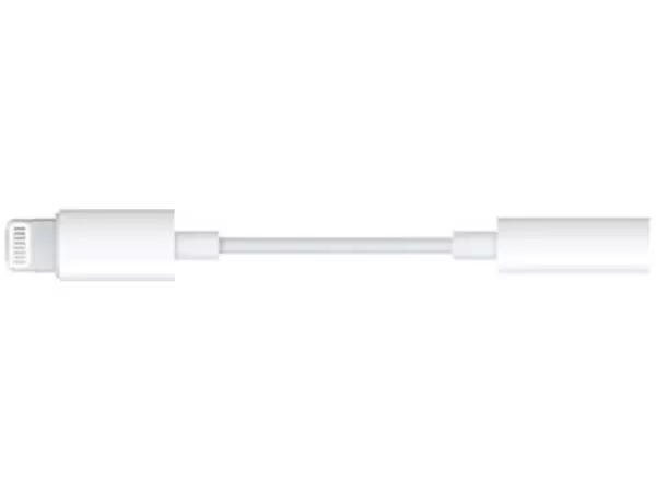 Een Apple Lightning (8-pin) naar 3.5 mm jack adapter, wit koop je bij ShopXPress