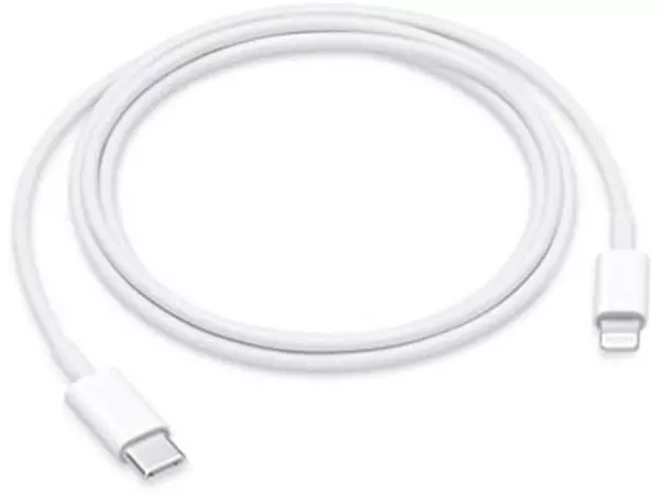 Een Apple kabel, Lightning (8-pin) naar USB-C, 1 m, wit koop je bij ShopXPress