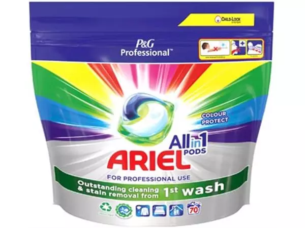 Een Ariel Professional wasmiddel All-in-1 Color, pak van 70 capsules koop je bij ShopXPress