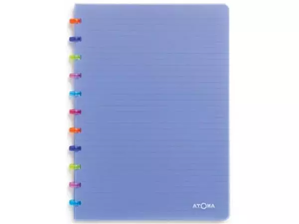 Een Atoma Tutti Frutti schrift, ft A4, 144 bladzijden, gelijnd, transparant blauw koop je bij ShopXPress