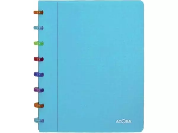 Een Atoma Tutti Frutti schrift, ft A5, 144 bladzijden, commercieel geruit, transparant blauw koop je bij ShopXPress