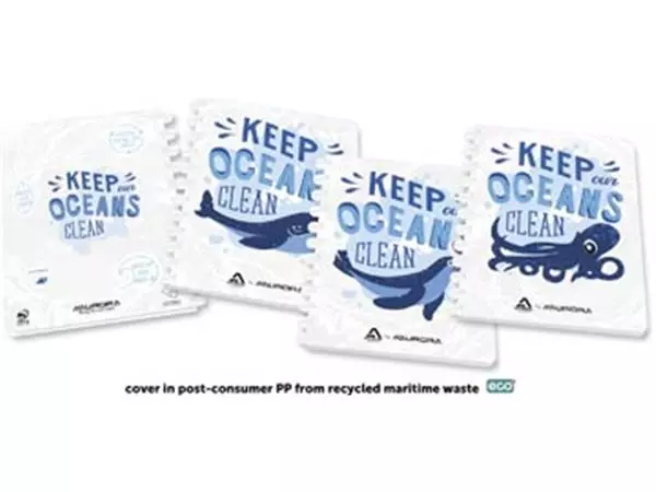 Een Aurora Adoc schrift Ocean Waste Plastics A4 gelijnd koop je bij ShopXPress