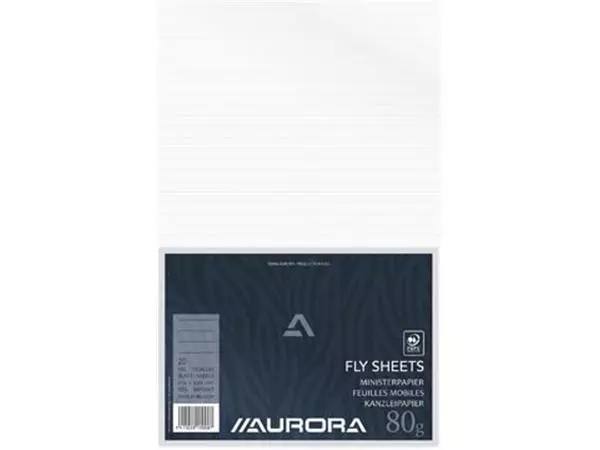 Een Aurora ministerpapier, gelijnd, pak van 20 vel (geplooid) koop je bij ShopXPress