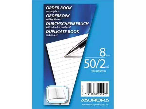 Een Aurora orderbook ft 10,5 x 14 cm koop je bij ShopXPress